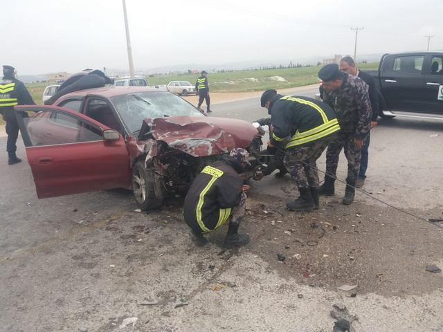 4 اصابات اثر حادث تصادم في اربد